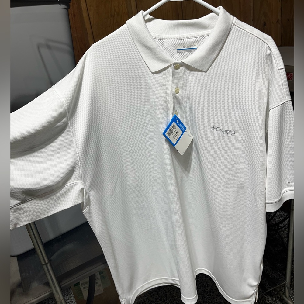 Columbia polo shirt.